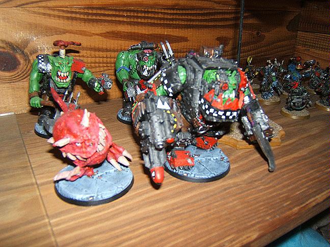 54mm, Orks, Warboss, Forgeworld Megaarmor and Custom Orks for Inquisitor