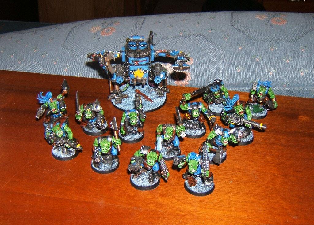 Orks, My current paintscheme for my ork models