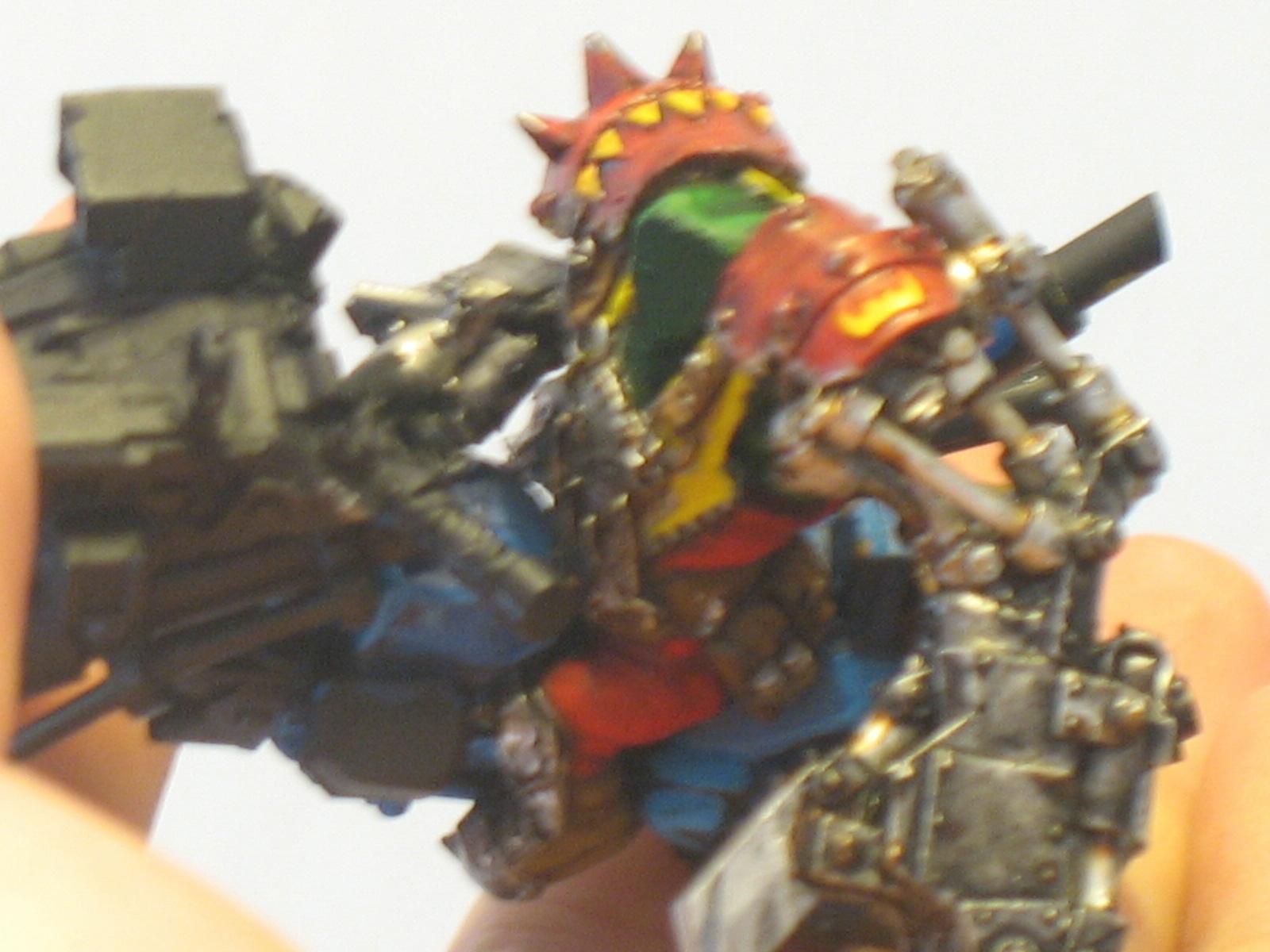 Warboss on Bike- Boss Paint 