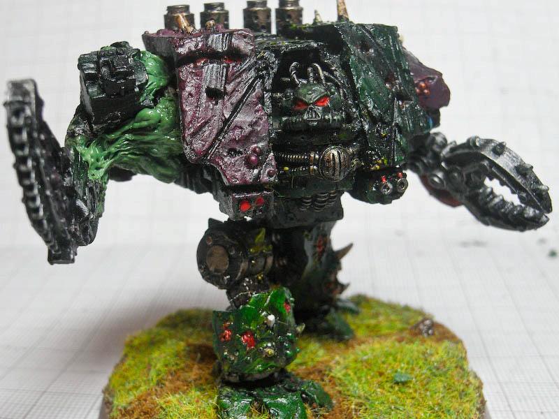 Chaos Space Marines, Dreadnought, Forge World, Greenstuff, Magnet, Nurgle, Warhammer 40,000, Work In Progress