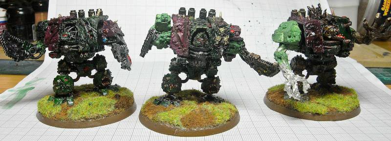 Chaos Space Marines, Dreadnought, Forge World, Greenstuff, Magnet, Nurgle, Warhammer 40,000, Work In Progress
