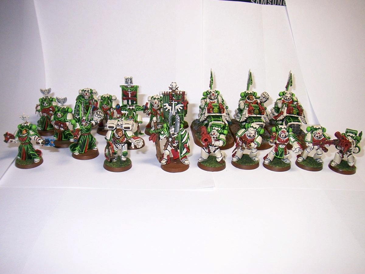 Dark Angels, Extreme Highlighting, Infantry, Space Marines