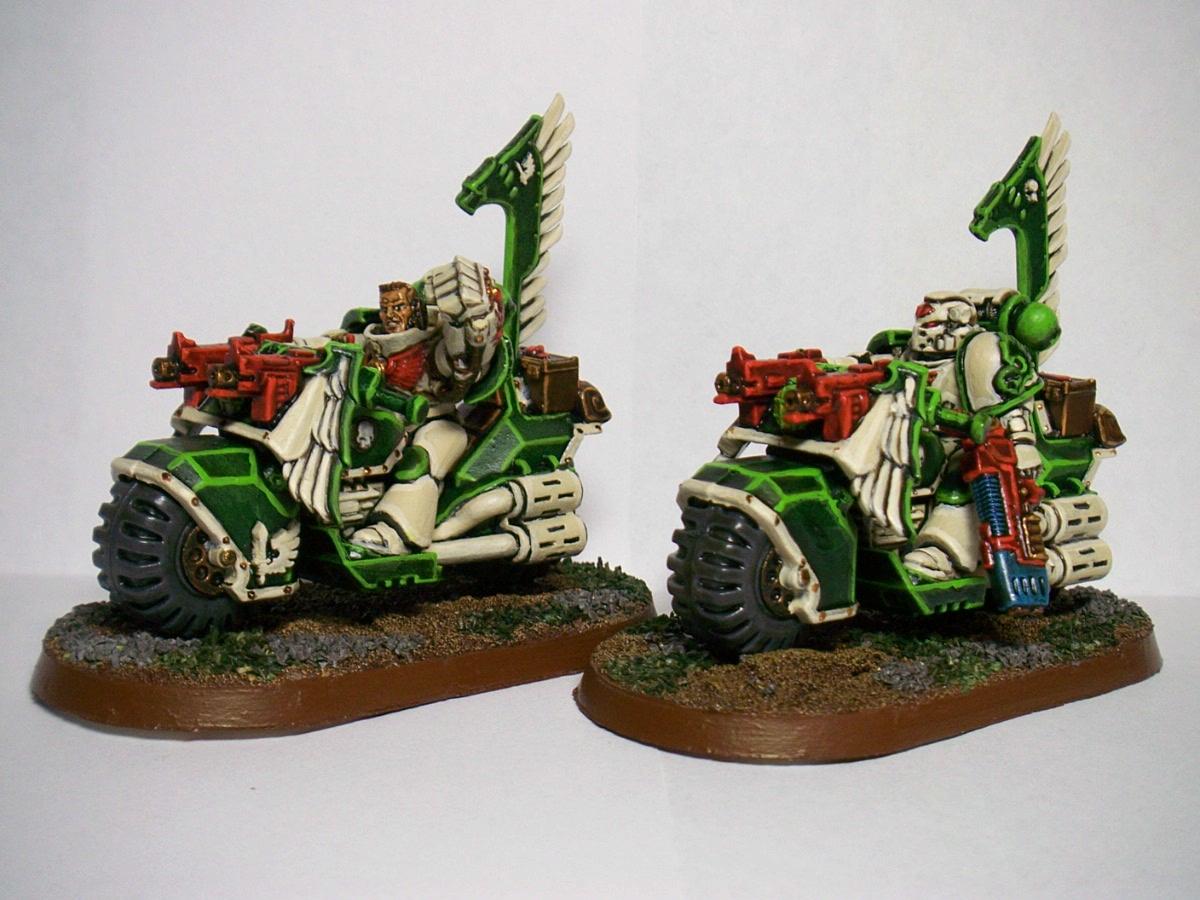 Bike, Dark Angels, Raven Wing, Space Marines