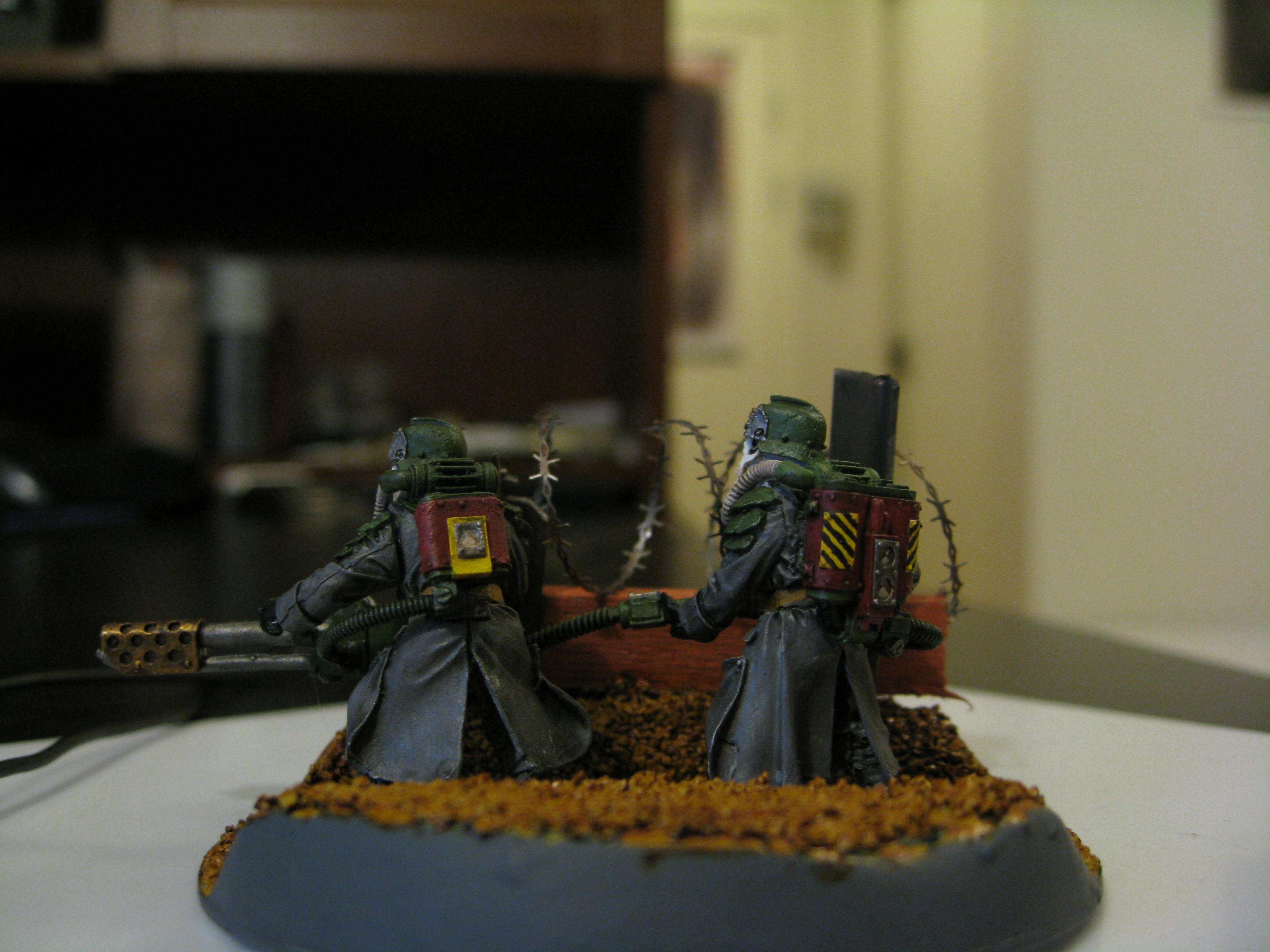 Concertina Wire, Flamers, Imperial Guard, Warhammer 40,000