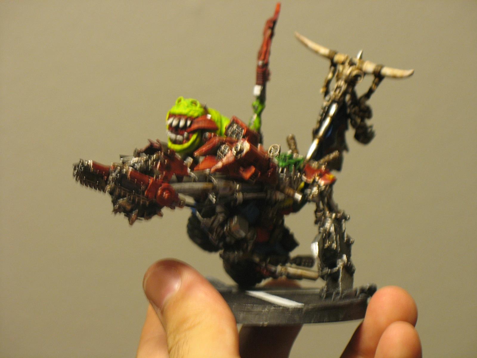 Warboss on bike- finished
