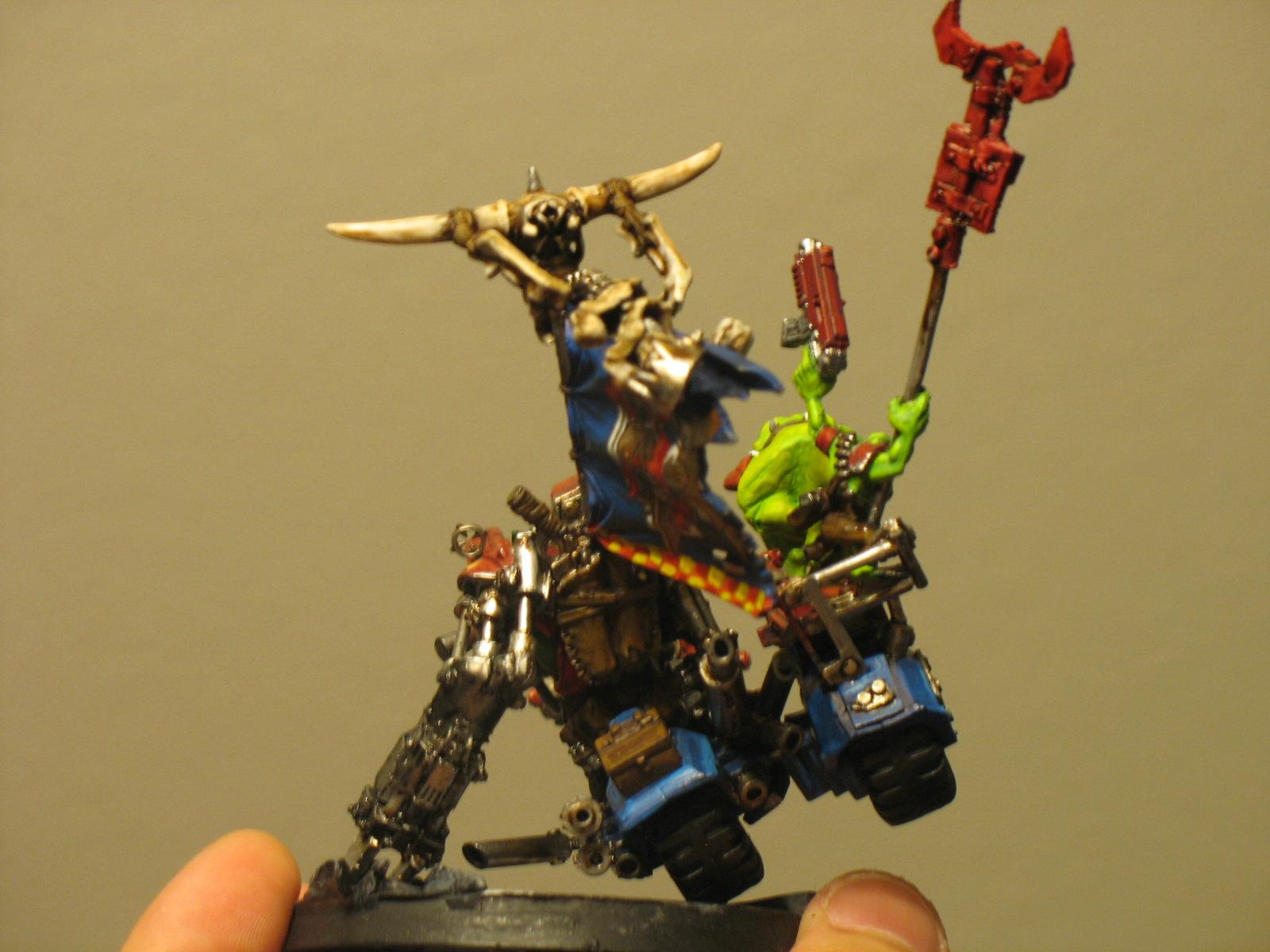 Warboss on bike- finished