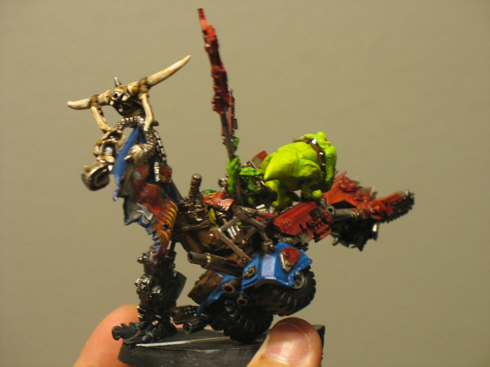 Warboss on bike- finished