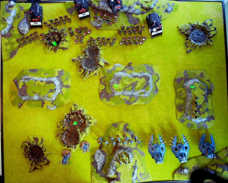 Battle Report, Deployment, Eldar, Space Marines