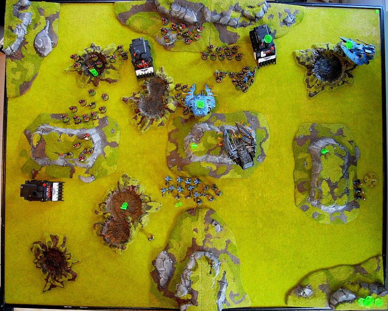 Battle Report, end ofturn4