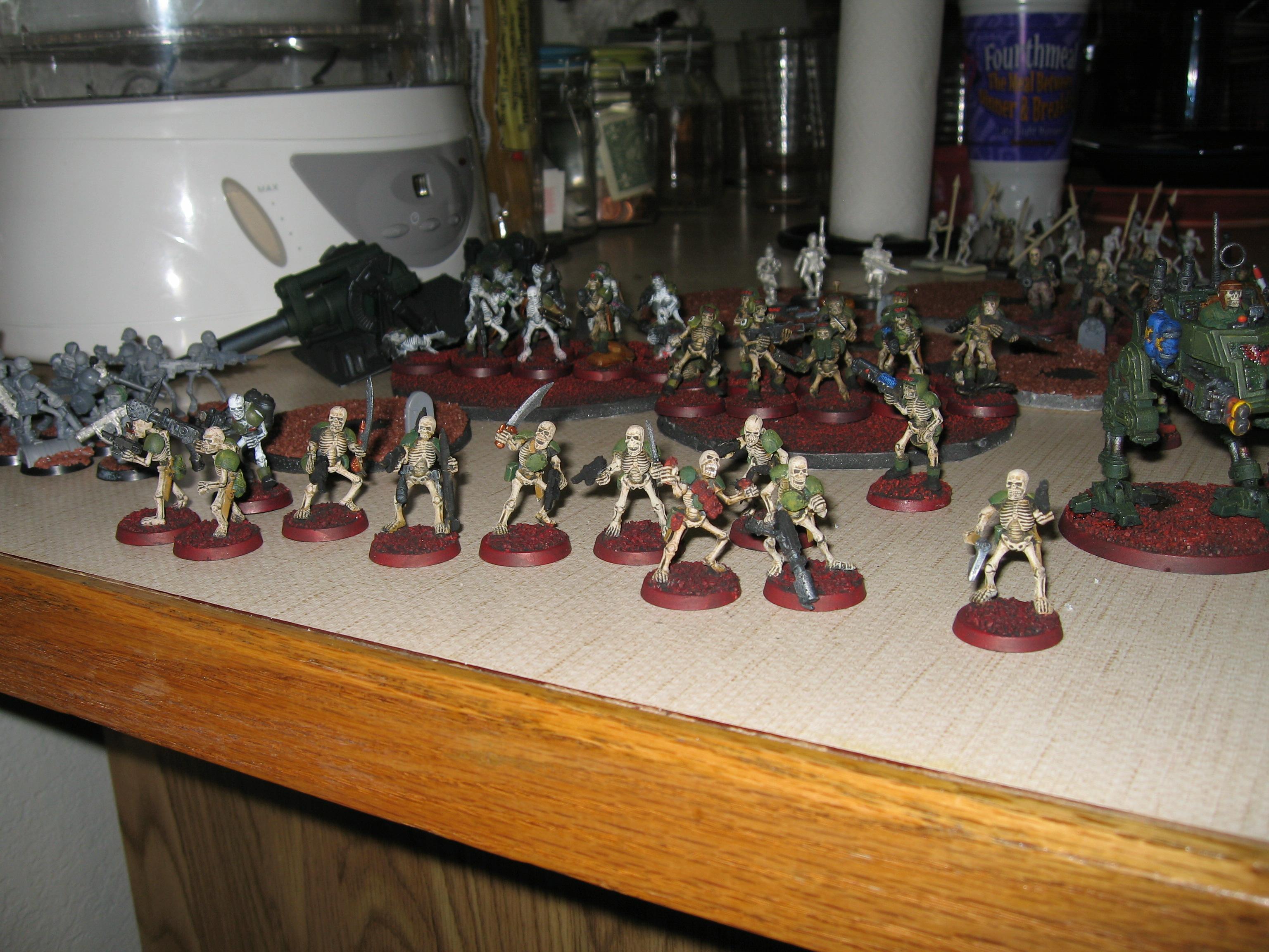 Imperial Guard, Skeletons, Undead, Warhammer 40,000