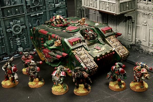 Chaos, Chaos Space Marines, Group, Infantry, Nurgle, Tank, Warhammer 40,000