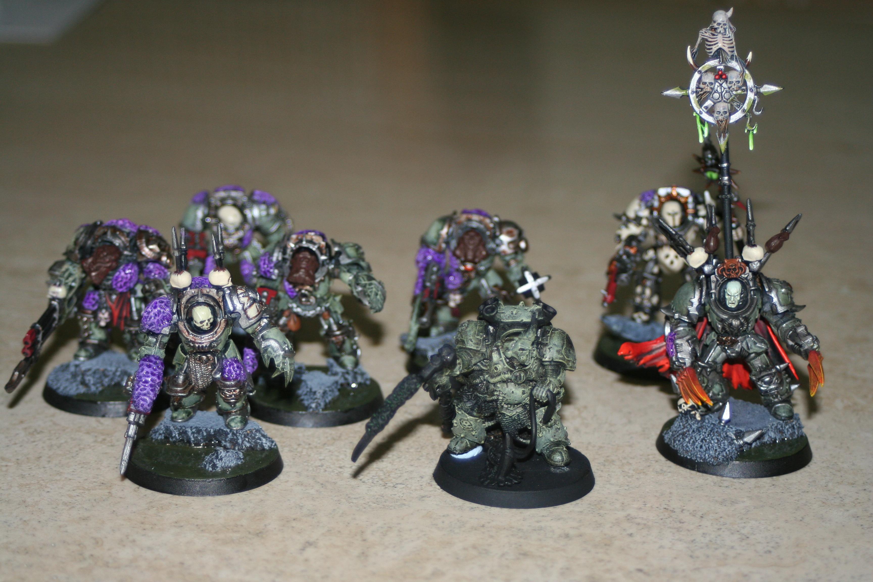 The Termiantor squad with the chaos lord and icon