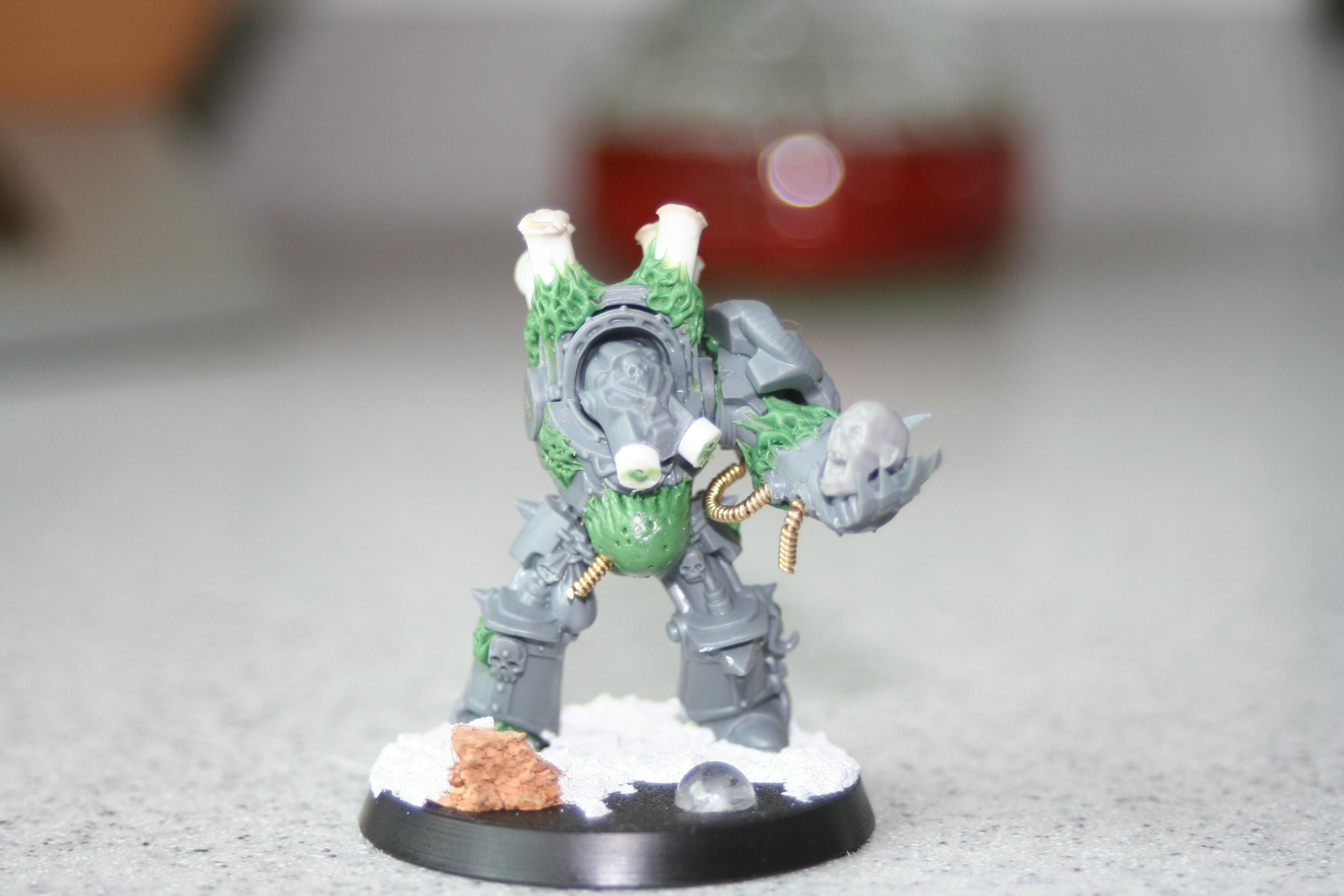 Chaos, Conversion, Nurgle, Terminator Armor, Warhammer 40,000, Work In Progress