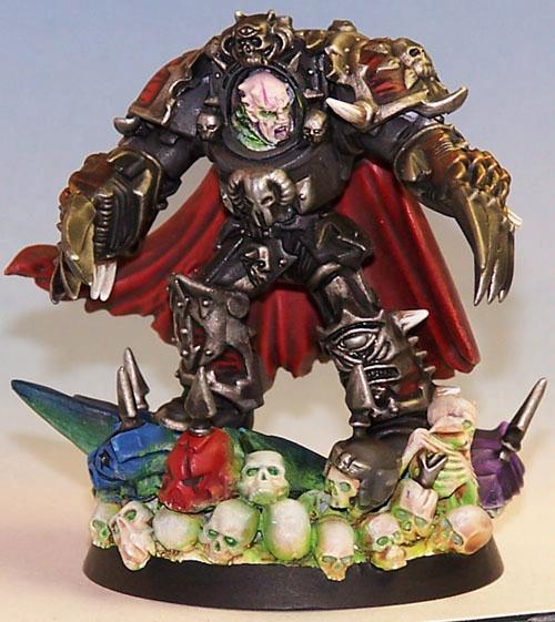 Black Legion, Chaos Lord, Lightning Claws, Skull, Terminator Armor