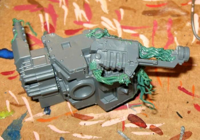Chaos Daemons, Conversion, Daemon Prince, Sentinel, Warhammer 40,000, Work In Progress
