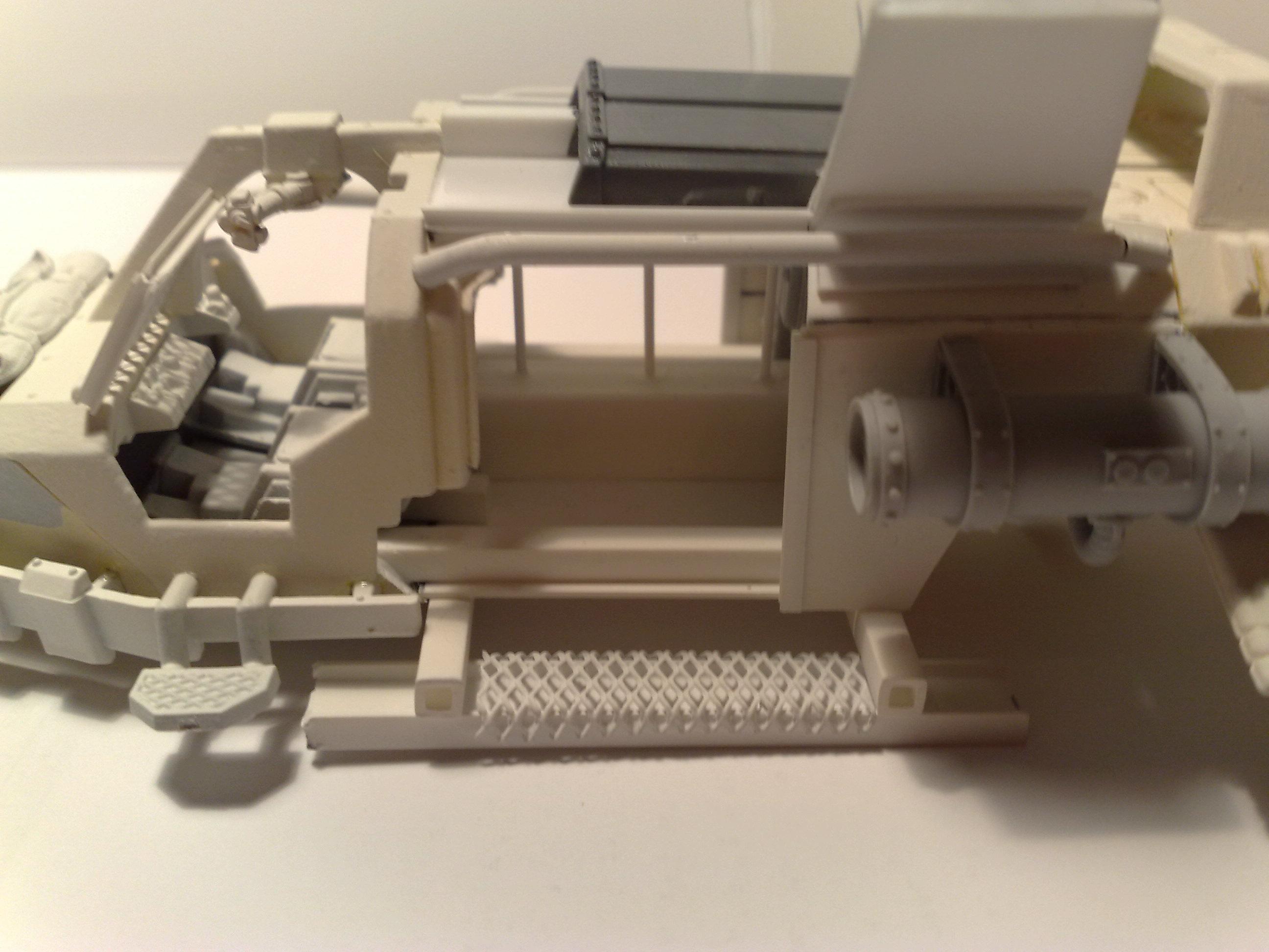 Closeup on the troop compartment