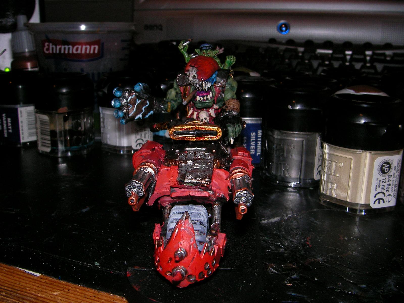 Bike, Conversion, Orks, Warboss, Warhammer 40,000