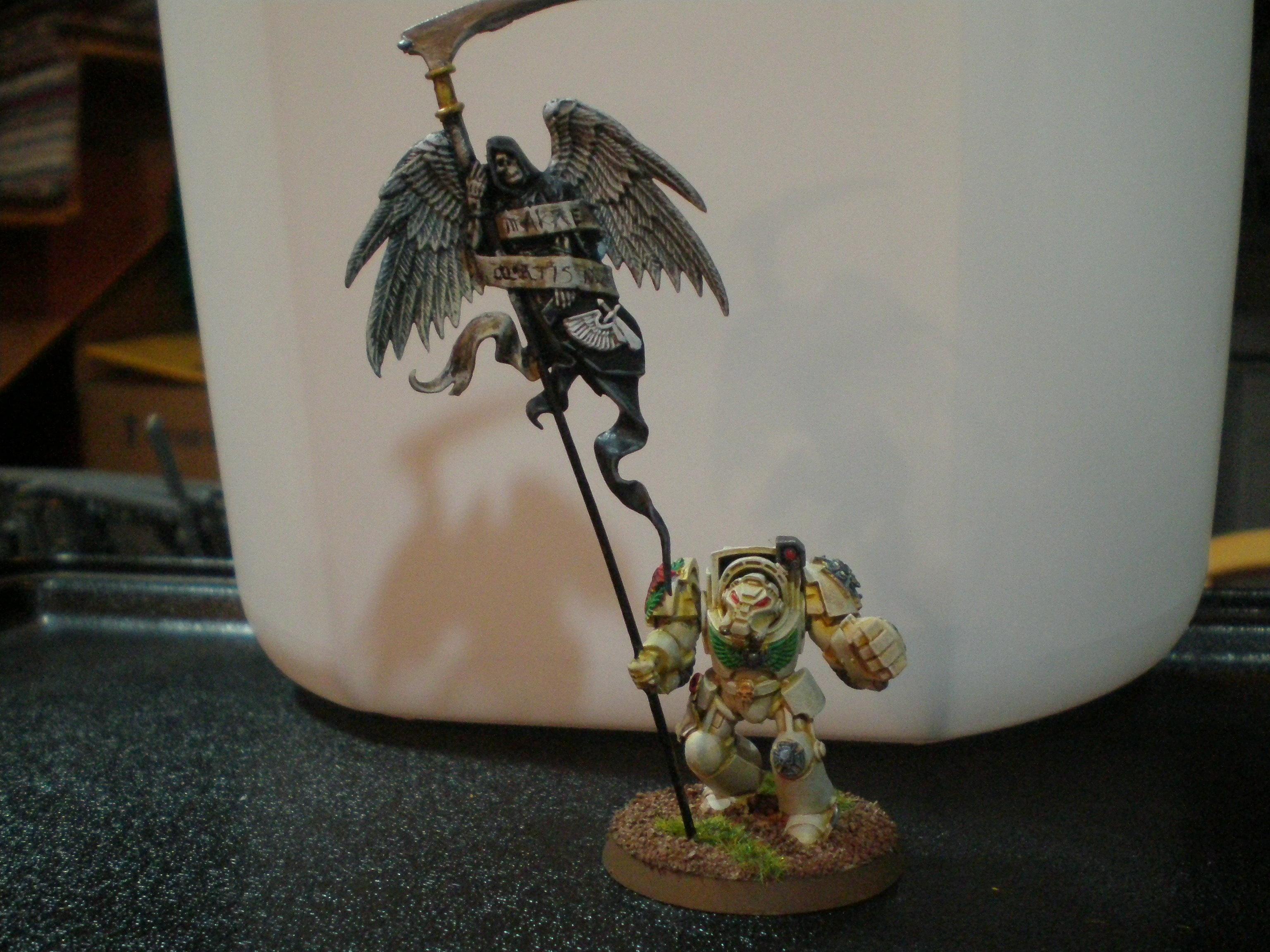 Space Marines, Standard Bearer, Terminator Armor, Warhammer 40,000