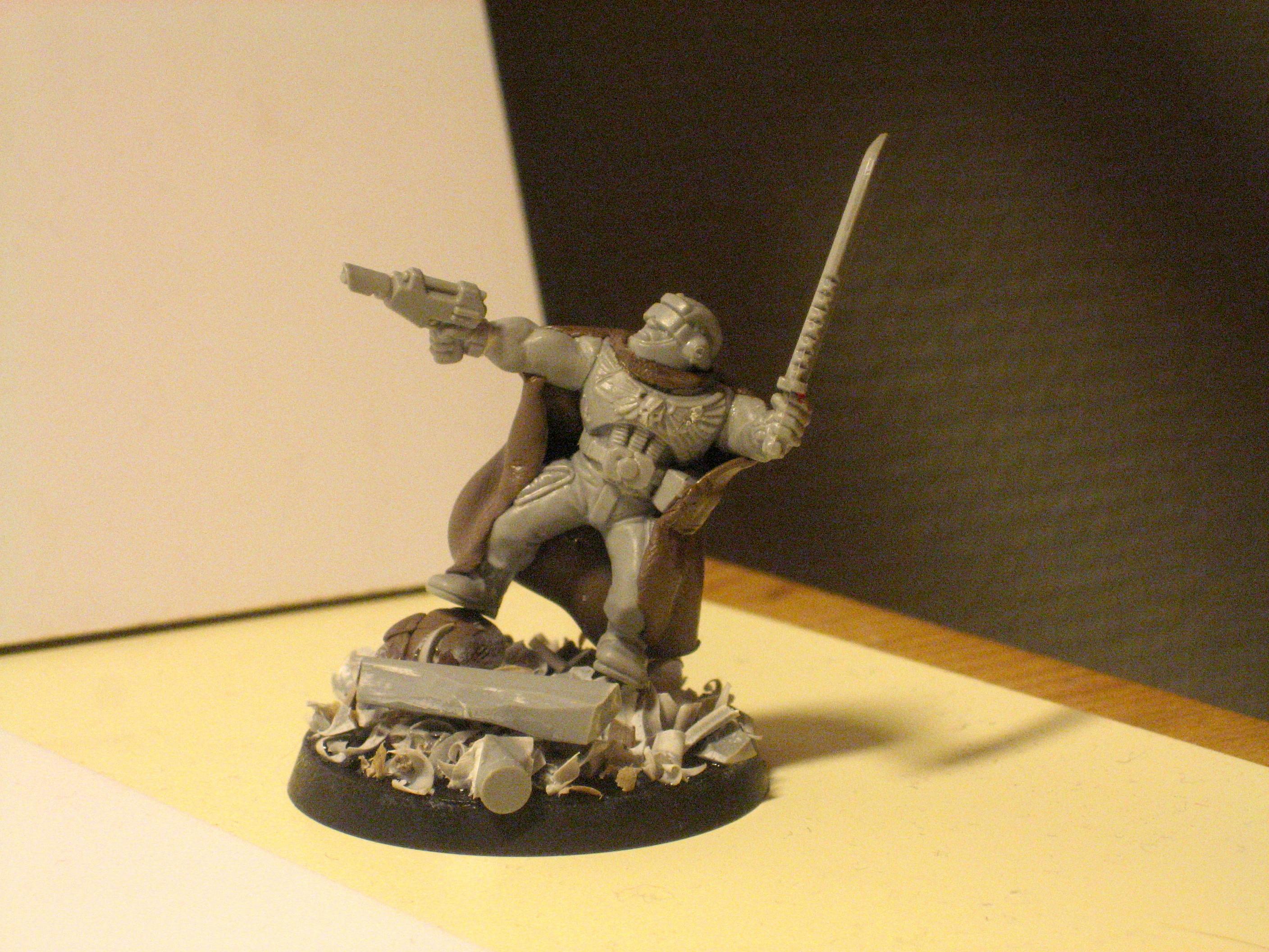 Cloak, Conversion, Imperial Guard, Marine Torso, Officer