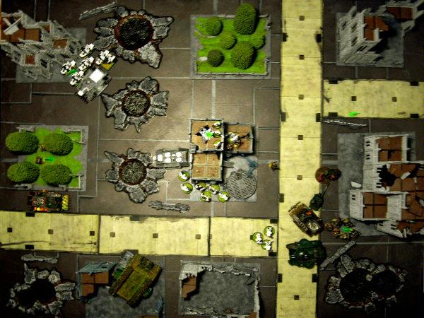 Battle Report, Game Table, Overhead, Warhammer 40,000
