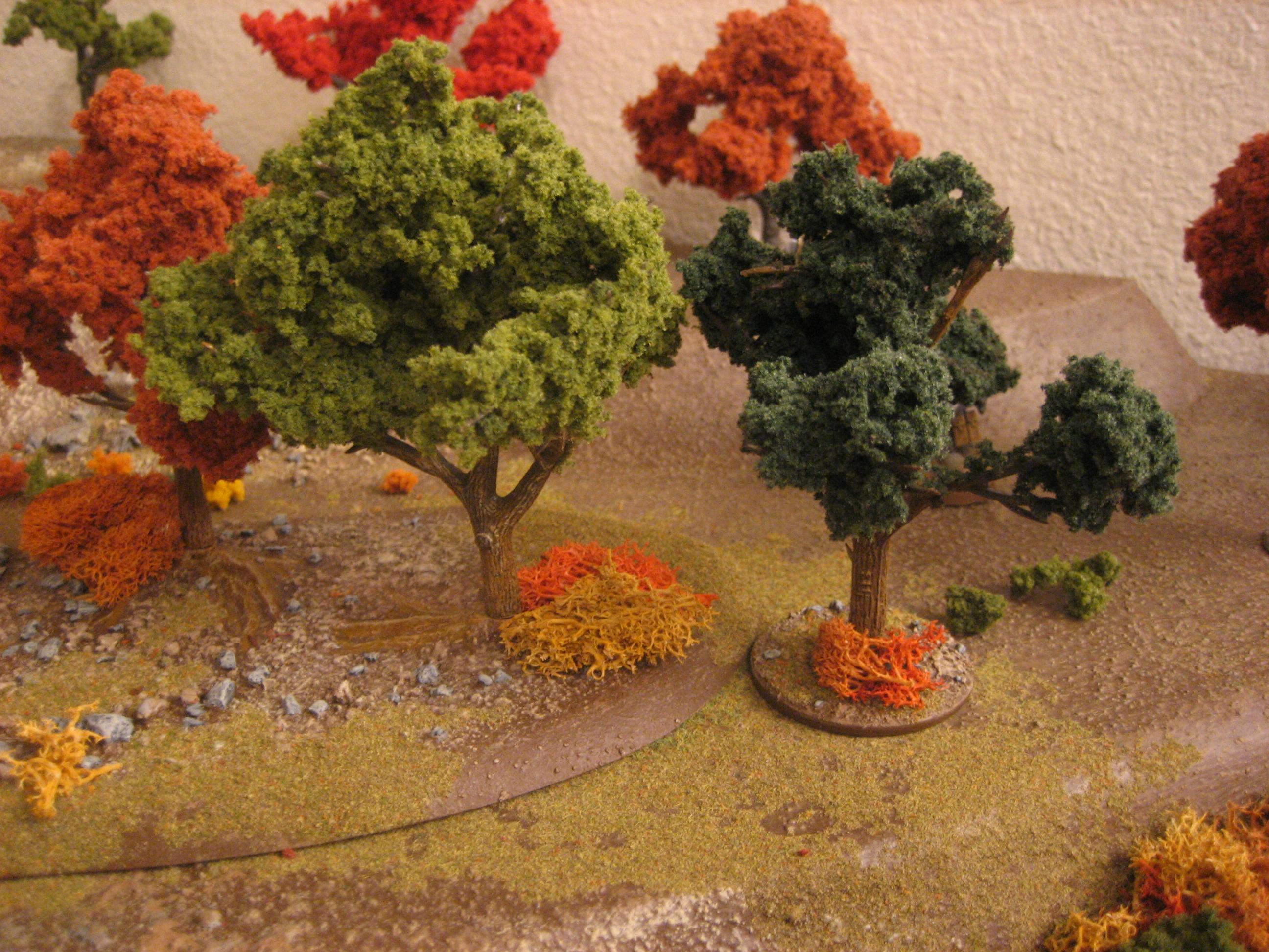 Autumn, Game Table, Terrain, Trees