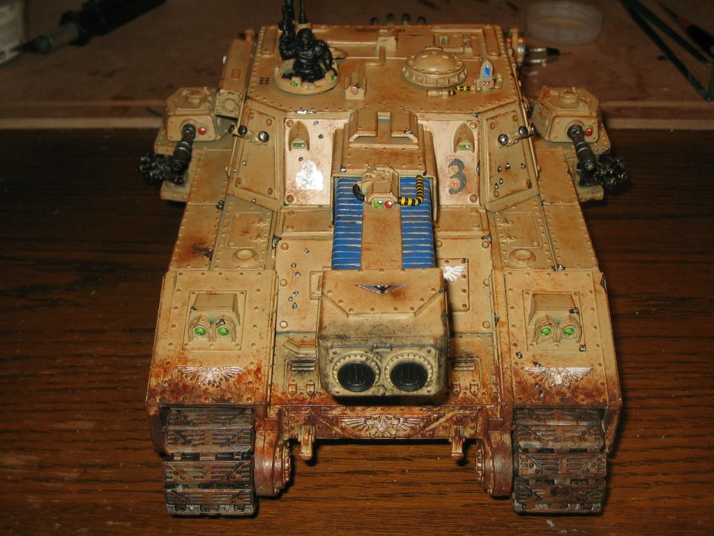 Apocalypse, Conversion, Imperial Guard, Stormblade, Tank, Vehicle, Warhammer 40,000, Wash, Weathered, Work In Progress