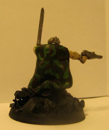 Back view. I gave his cape a camo job