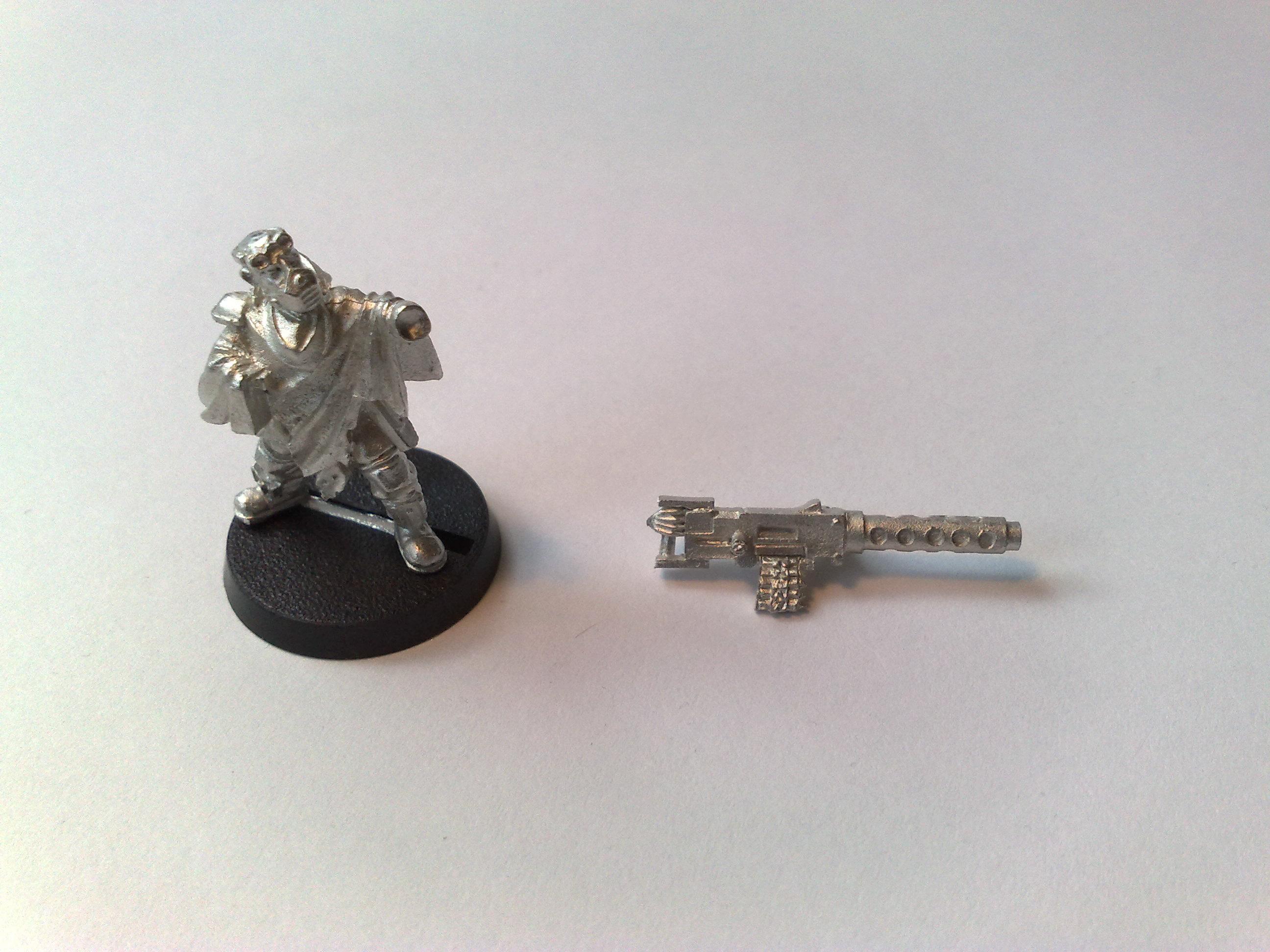 Necromunda, His heavy stubber. Doesn´t ring any gang-bells to me..