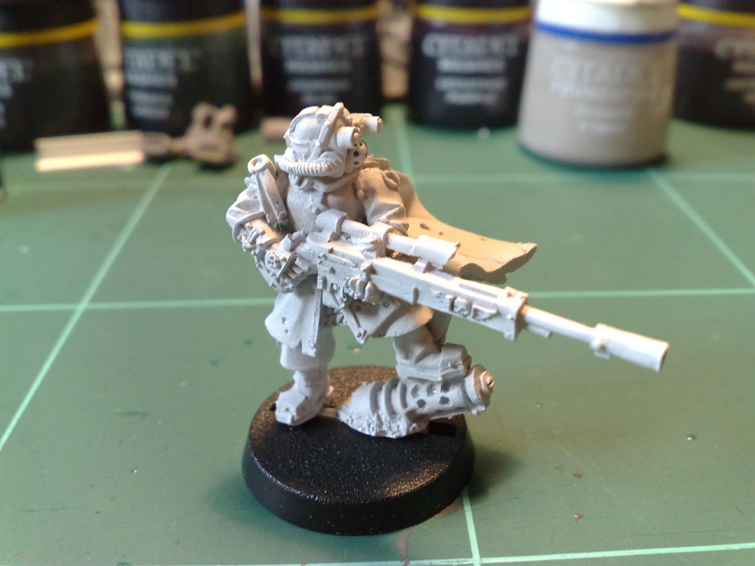 My sniper. He´s Vostroyan, and it´s a bit too obvious right now. I really want to switch his rifle for another one