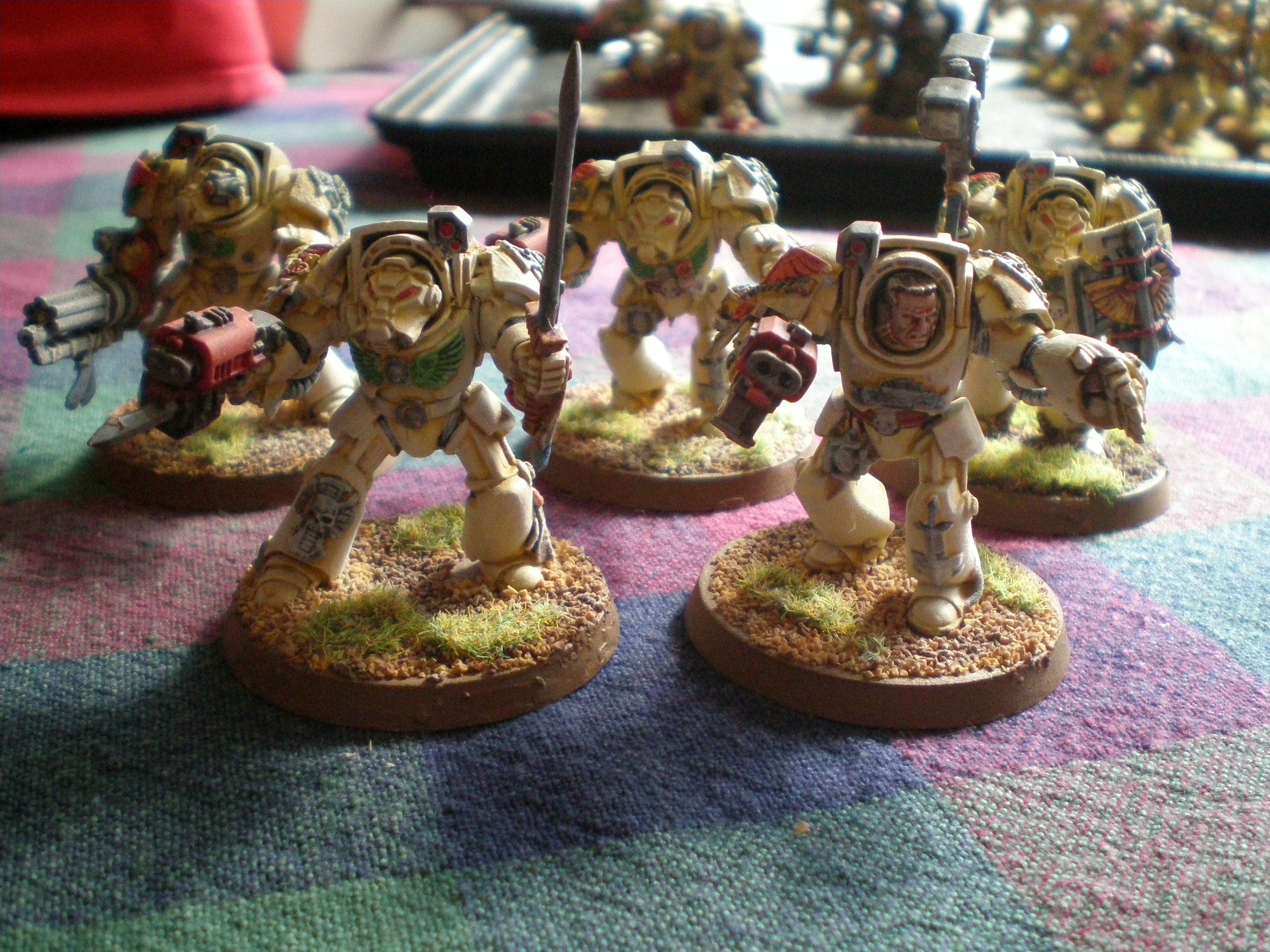 Dark Angels, Deathwing, Space Marines, Terminator Armor - squad 1 ...