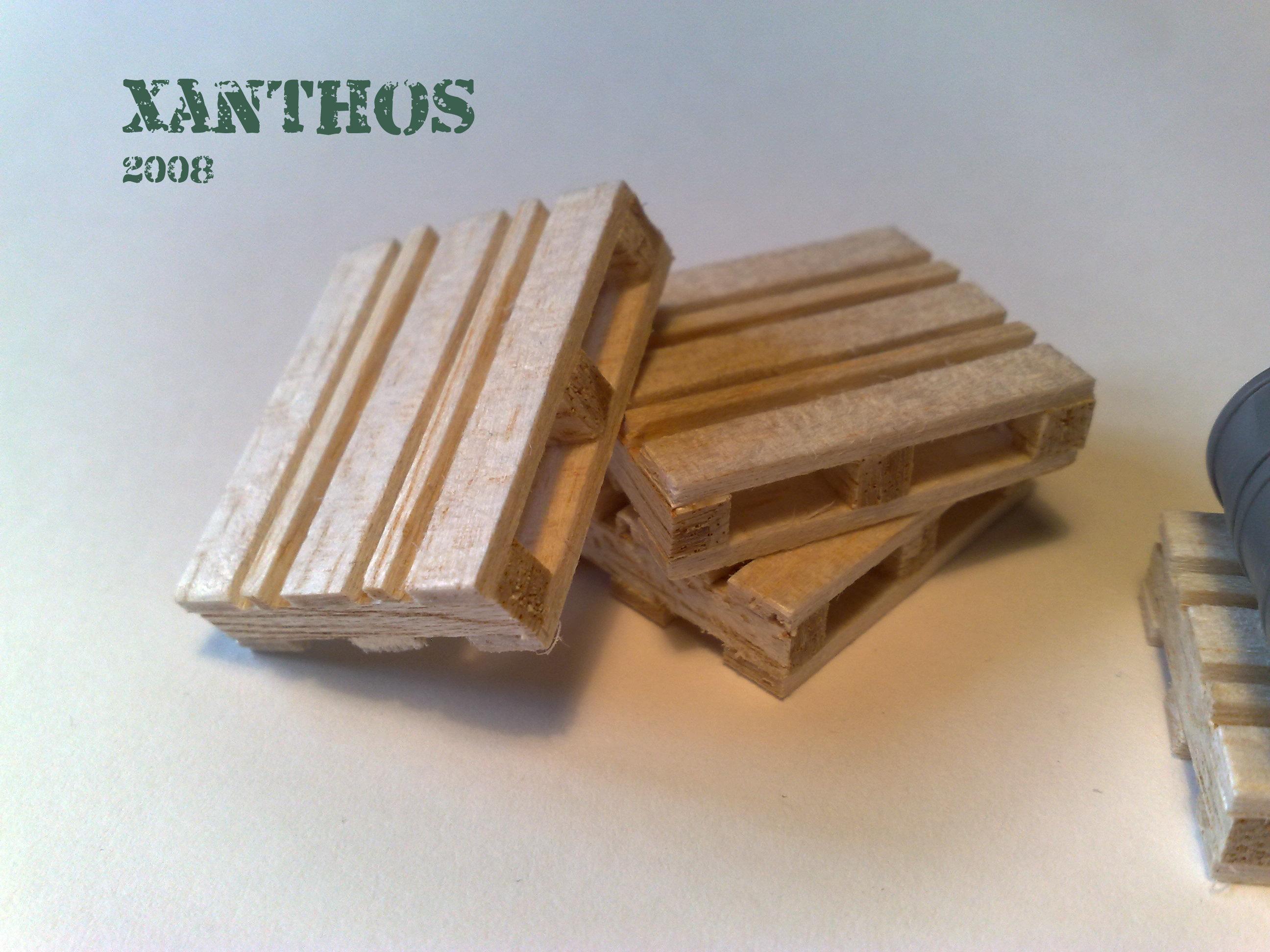 Pallets, Terrain, The balsa pallets