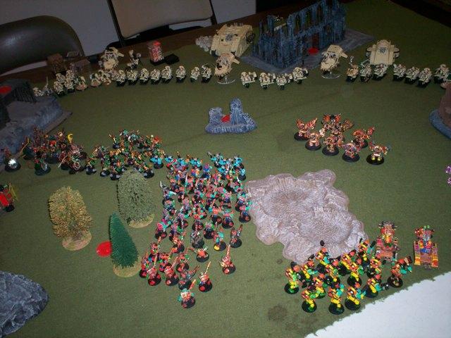 Solorg's Orks vs Dark Angels 40K