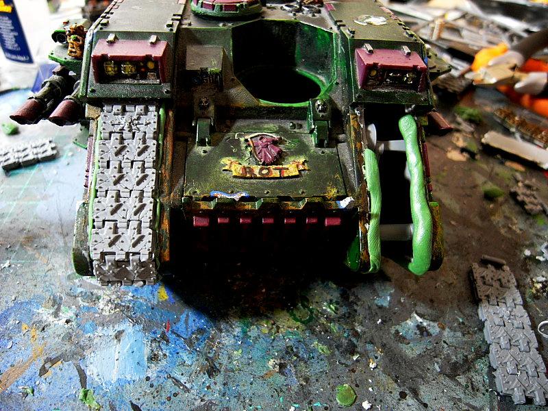 Chaos Space Marines, Forge World, Greenstuff, Magnet, Nurgle, Preditors, Rought Coat, Vindicators, Warhammer 40,000, Work In Progress