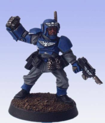 Cadians, Imperial Guard, Officer, Power Fist, Warhammer 40,000
