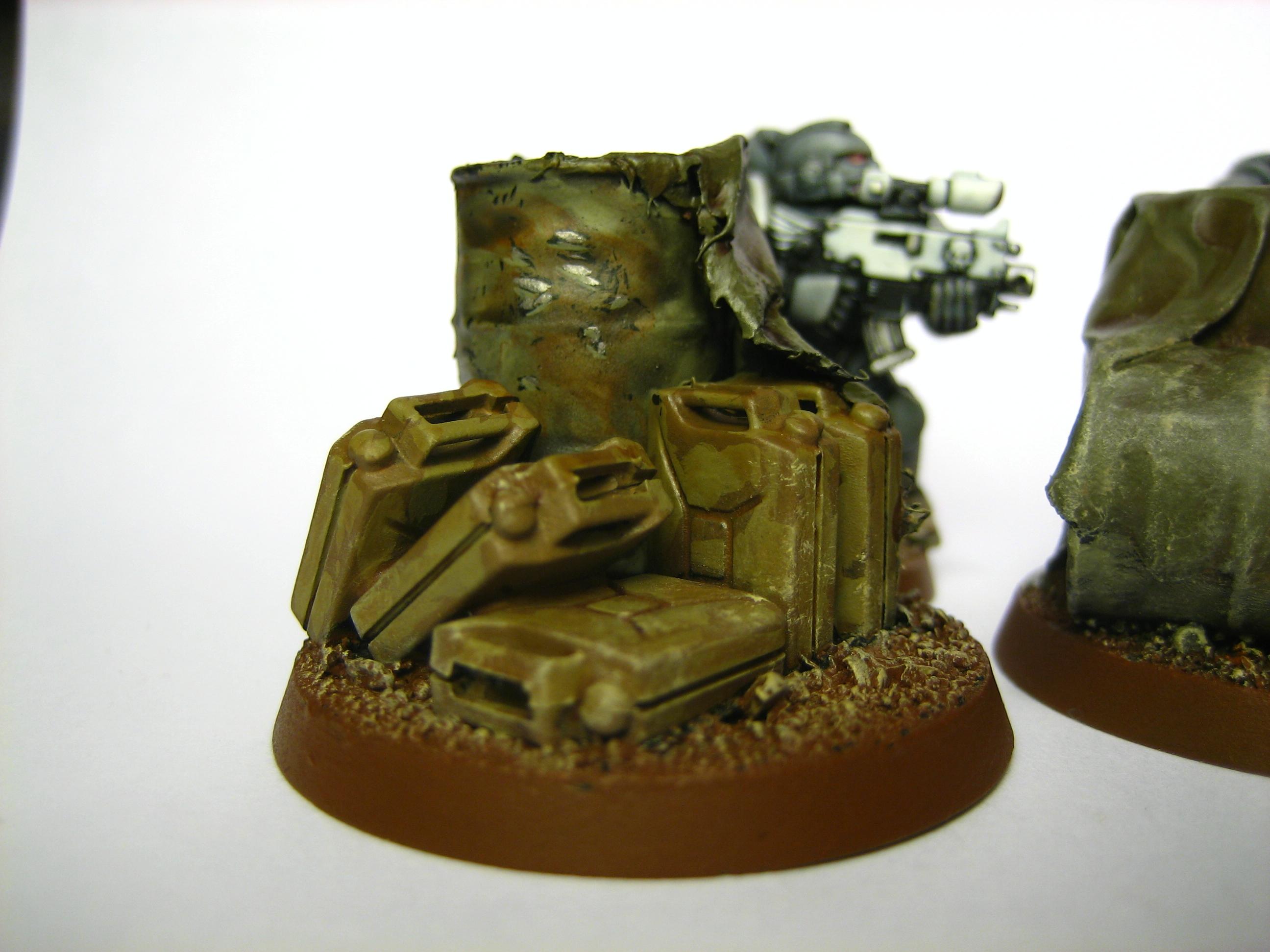 Ammo, Barrels, Objective Marker, Warhammer 40,000