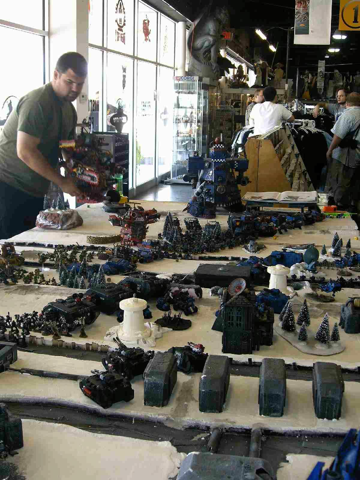 Apocalypse, 40k, Chaos vs Imperium, Bad moons, death skulls, Crimson fist, Templars, gargants, waah, imperium charges