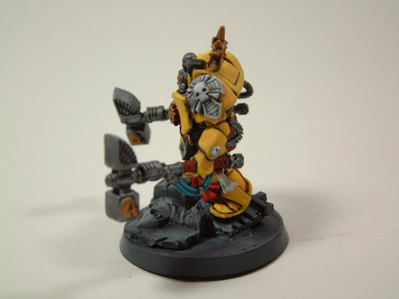 Imperial Fists, Space Marines, Terminator Armor, Thunderhammer, Warhammer 40,000