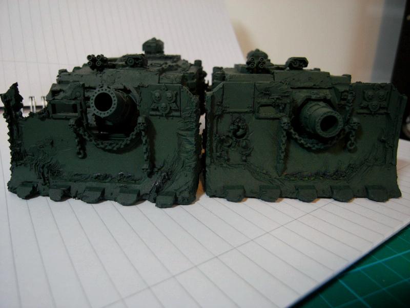 Chaos Space Marines, Forge World, Greenstuff, Magnet, Nurgle, Preditors, Rought Coat, Vindicators, Warhammer 40,000, Work In Progress