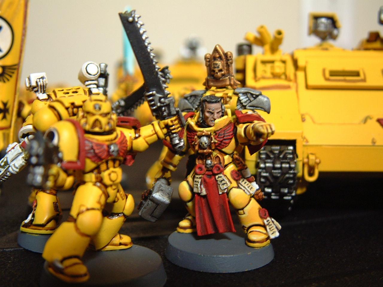 Commander, Imperial Fists, Rhino, Space Marines