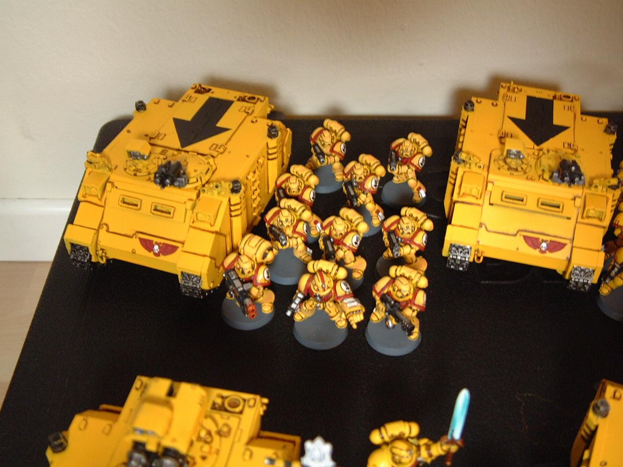 Imperial Fists, Rhino, Space Marines