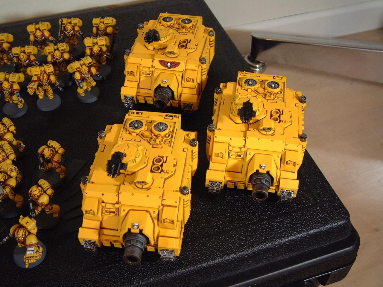 Imperial Fists, Space Marines, Vindicator, Yellow