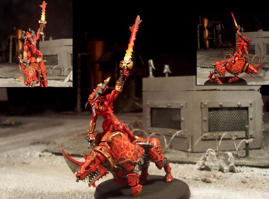 Bloodcrushers, Bloodletters, Bump In The Night, Chaos, Dakka Painting Challenge, Herald Of Khorne, Juggernaut, Warhammer 40,000