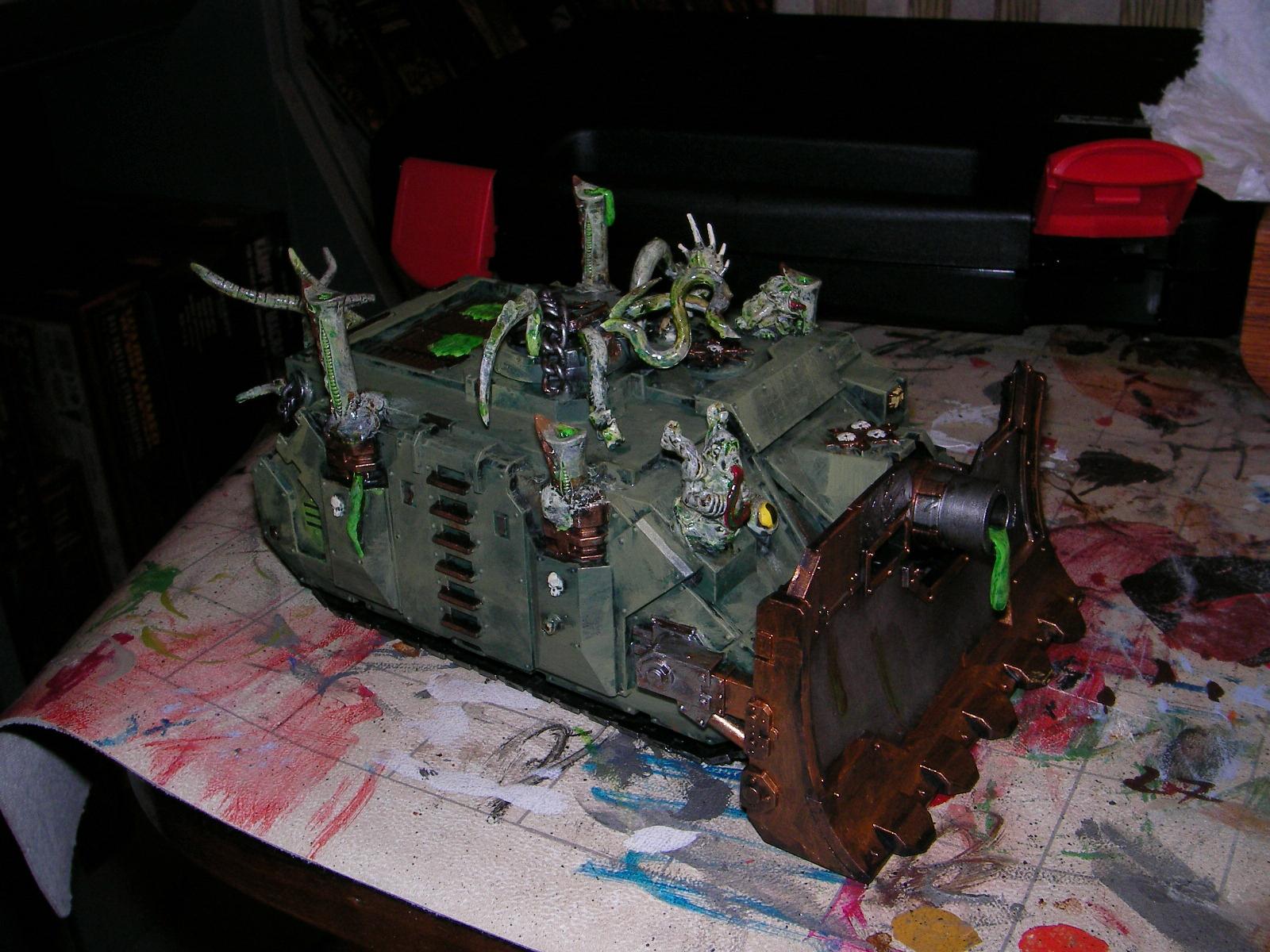 Chaos, Chaos Space Marines, Daemons, Death Guard, Nurgle, Possessed, Tank, Vindicator, Warhammer 40,000