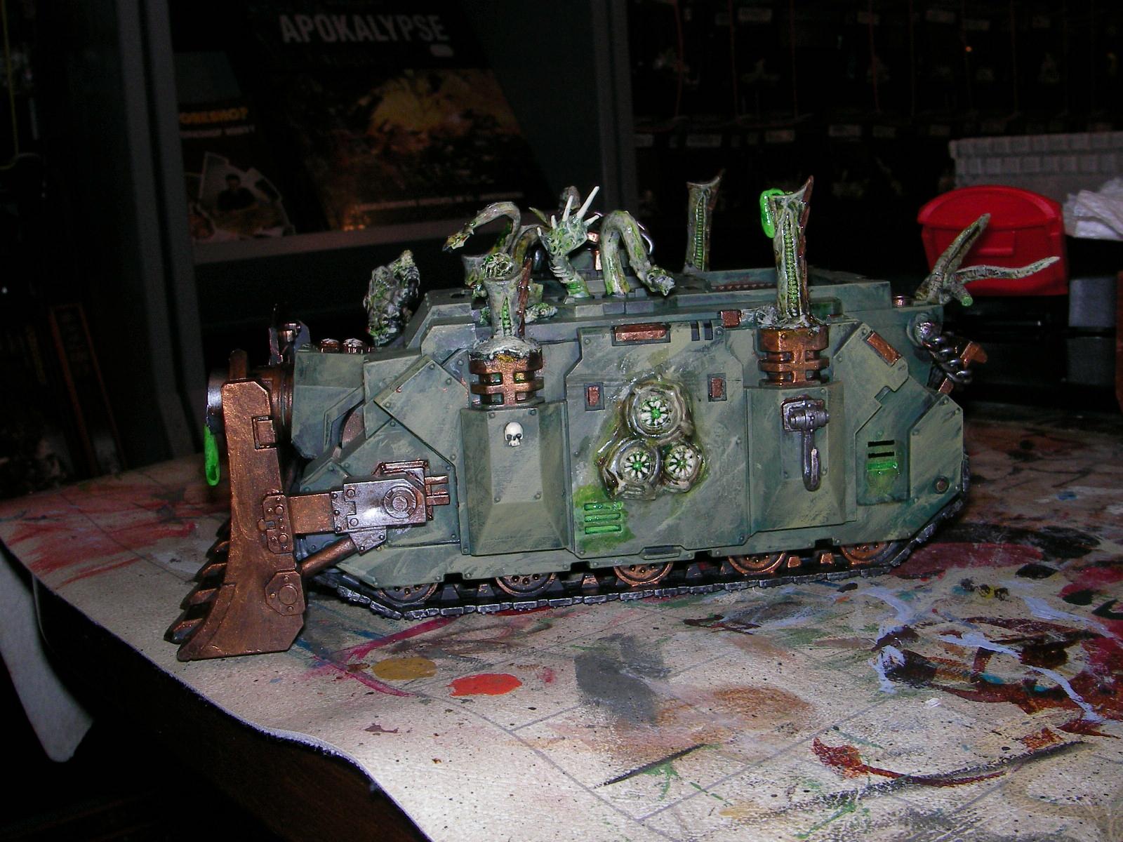 Chaos, Chaos Space Marines, Daemons, Death Guard, Nurgle, Possessed, Tank, Vindicator, Warhammer 40,000