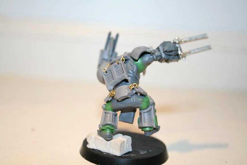 Conversion, Greenstuff, Nob, Orks, Powerklaw, Warhammer 40,000
