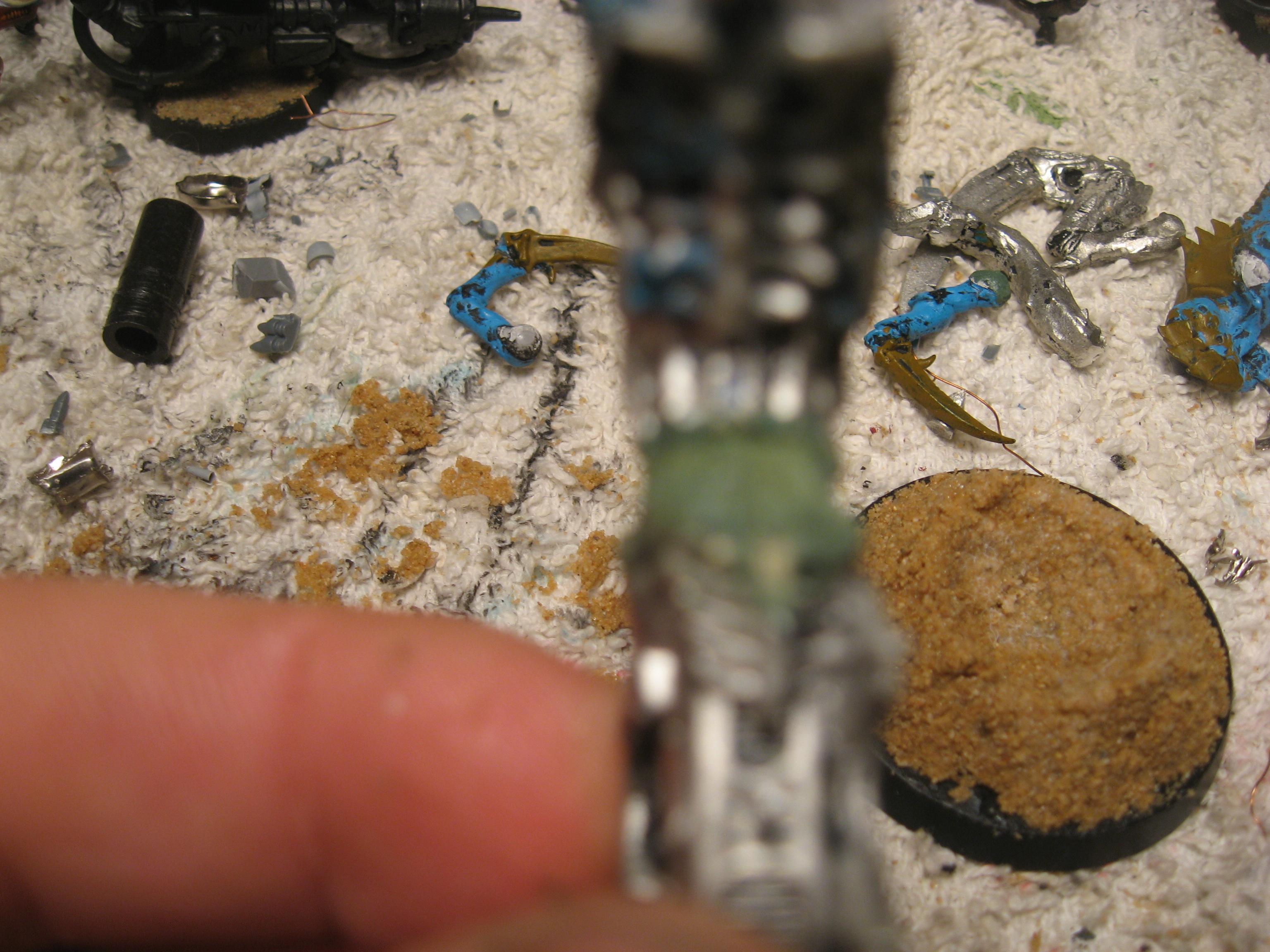 i needed to extend the body, it looked od and was over balancing the base