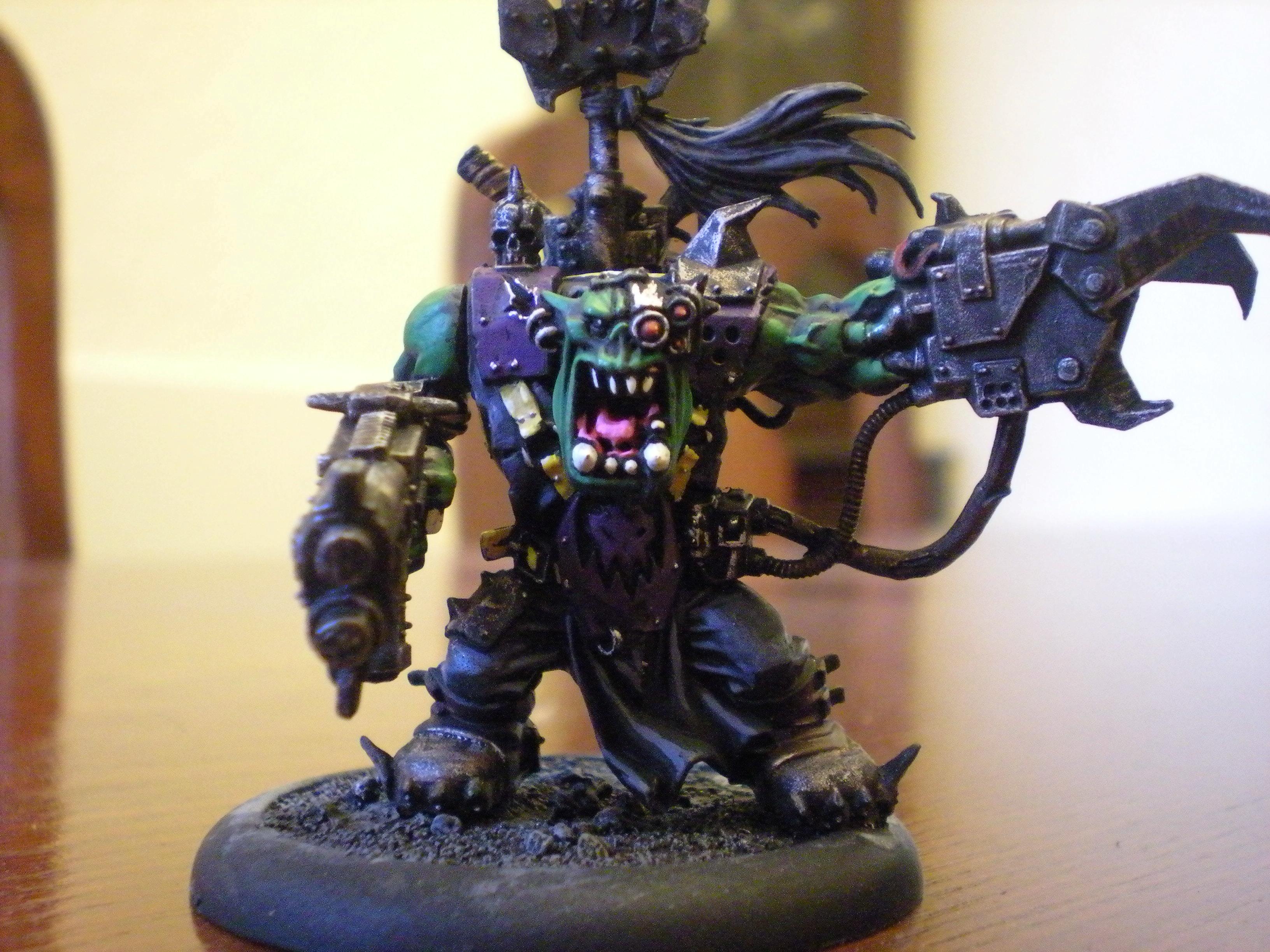 Orks, Warboss, Warboss. almost finished, just the base to be done