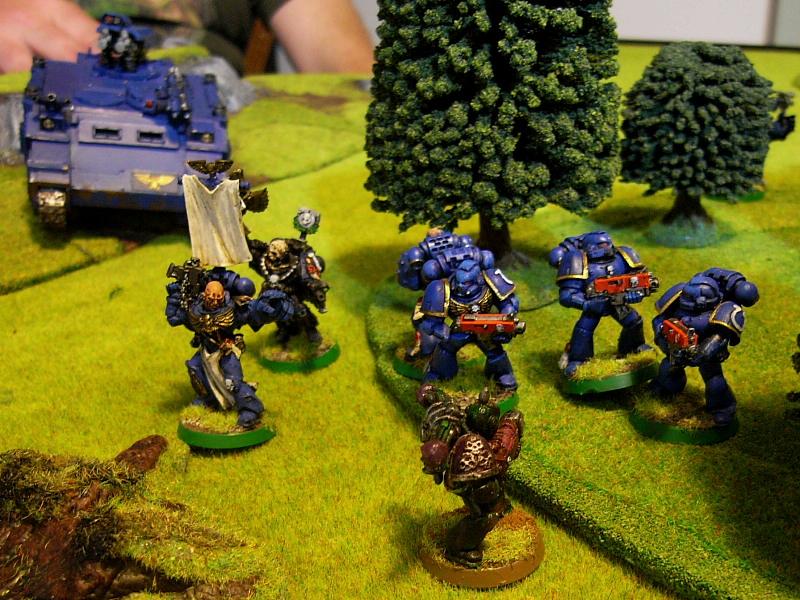 Battle Report, Death Guard, Nurgle, Plague Marines, Space Marines, Ultramarines