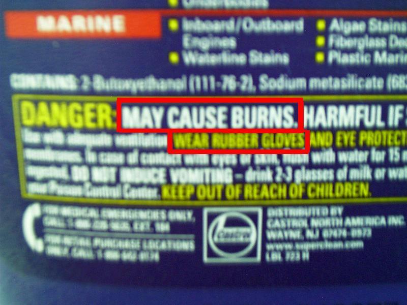 Painting Supplies, Strip Paint, Warning