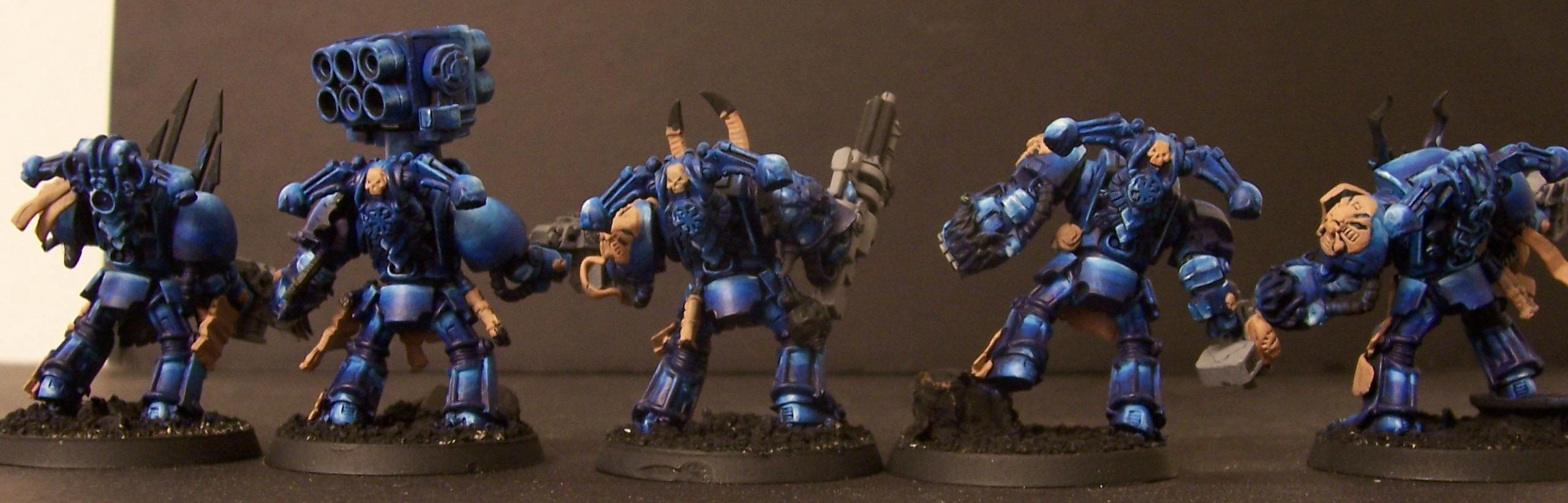 Chaos, Chaos Space Marines, Terminator Armor, Thousand Sons, Tzeentch